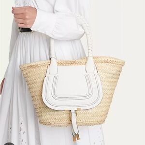Chloe Marcie Raffia Tote - size medium - dustbag and tags included!